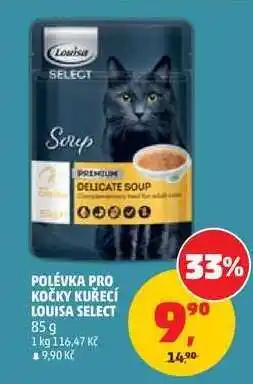 Penny Market Polévka pro kočky kuřecí Louisa Select nabídka