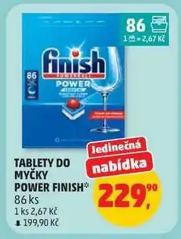 Penny Market Tablety do myčky Power Finish nabídka