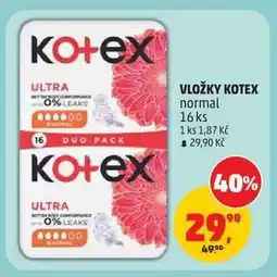 Penny Market Vložky Kotex Normal nabídka
