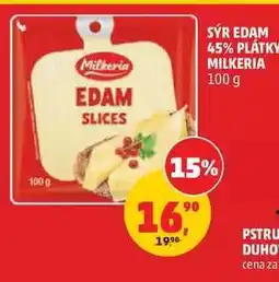 Penny Market Sýr Edam 45% plátky Milkeria nabídka