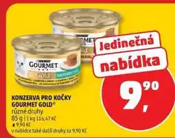 Penny Market KONZERVA PRO KOČKY GOURMET GOLD nabídka