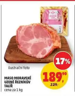 Penny Market MASO MORAVSKÉ UZENÉ ŘEZNÍKŮV TALÍŘ nabídka