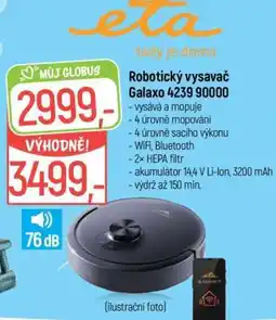 Globus Robotický vysavač Galaxo 4239 90000 nabídka