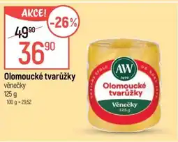 Globus Olomoucké tvarůžky – věnečky nabídka