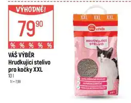 Globus VÁŠ VÝBĚR Hrudkující stelivo pro kočky XXL nabídka
