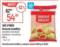 Globus VÁŠ VÝBĚR Ovocné knedlíky nabídka