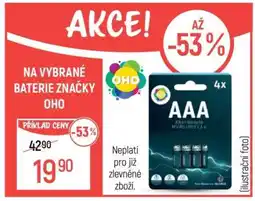 Globus Vybrané baterie značky OHO nabídka
