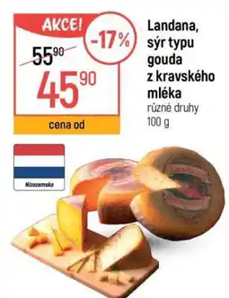 Globus Landana, sýr typu gouda z kravského mléka nabídka
