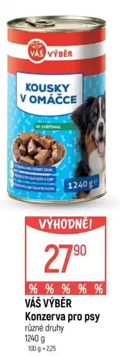 Globus VÁŠ VÝBĚR Konzerva pro psy nabídka
