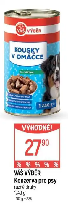 Globus VÁŠ VÝBĚR Konzerva pro psy nabídka