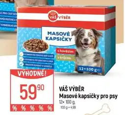 Globus VÁŠ VÝBĚR Masové kapsičky pro psy nabídka
