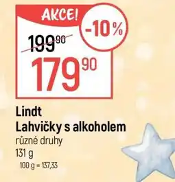 Globus Lindt Lahvičky s alkoholem nabídka