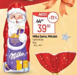 Globus Milka Santa, Mikuláš nabídka
