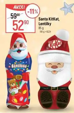 Globus Santa KitKat, Lentilky nabídka