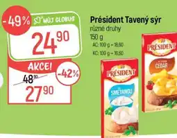 Globus Président tavený sýr nabídka