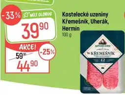 Globus Kostelecké uzeniny Křemešník, Uherák, Hermín 100 g nabídka