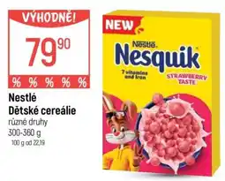 Globus Nestlé Dětské cereálie nabídka