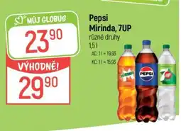 Globus Pepsi, Mirinda, 7Up nabídka