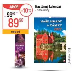 Globus Nástěnný kalendář nabídka