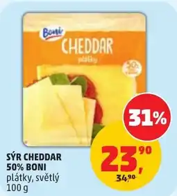 Penny Market Boni sýr cheddar plátky světlý nabídka