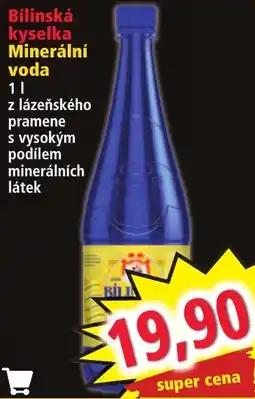 Norma Bílinská kyselka Minerální voda nabídka