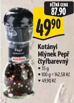 Albert Kotányi Mlýnek Pepř čtyřbarevný nabídka