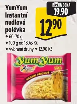 Albert YumYum Instantní nudlová polévka nabídka