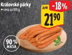 Albert Královské párky nabídka