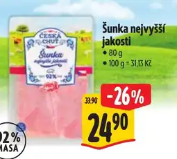 Albert Česká chuť šunka nejvyšší jakosti nabídka