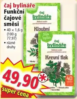 Norma čaj bylináře Funkční čajové směsi nabídka