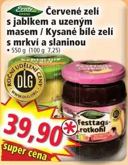 Norma Ernte červené zelí s jablkem a uzeným masem / kysané bílé zelí s mrkví a slaninou nabídka