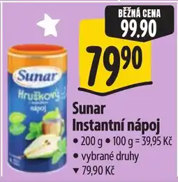 Albert Sunar instantní nápoj nabídka