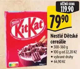Albert Nestlé Dětské cereálie nabídka
