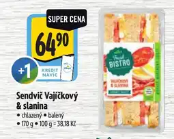 Albert Fresh Bistro Sendvič Vajíčkový & slanina nabídka
