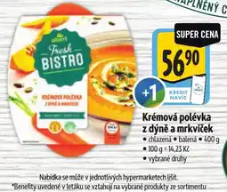 Albert Albert fresh bistro krémová polévka z dýně a mrkvíček nabídka
