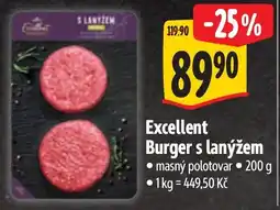 Albert Excellent Burger s lanýžem nabídka