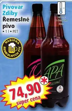 Norma Pivovar Zdiby Remeslné pivo nabídka