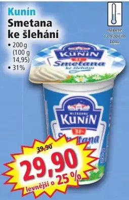 Norma Kunin smetana ke šlehání nabídka
