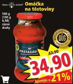 Norma Villa Omáčka na těstoviny nabídka