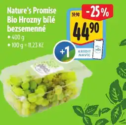 Albert Nature's Promise Bio Hrozny bílé bezsemenné nabídka