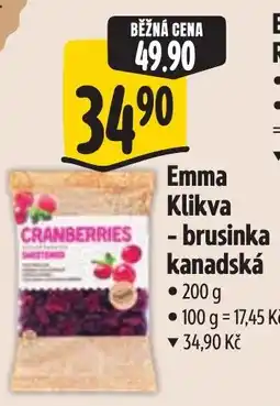 Albert Emma Klikva - brusinka kanadská nabídka