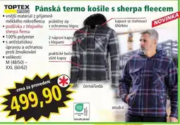 Norma TopTex pánská termo košile s sherpa fleece nabídka