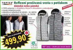 Norma TopTex reflexní prošívána vesta s potiskem nabídka