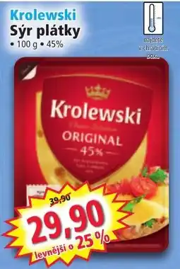 Norma Krolewski sýr plátky nabídka