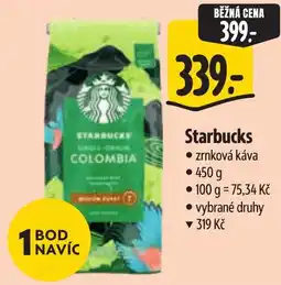 Albert Starbucks zrnková káva nabídka