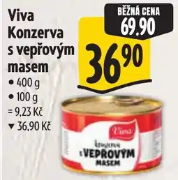 Albert Viva konzerva s vepřovým masem nabídka