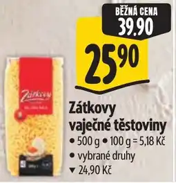 Albert Zátkovy vaječné těstoviny nabídka