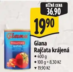 Albert Giana rajčata krájená nabídka