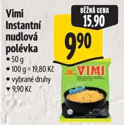 Albert Vimi instantní nudlová polévka nabídka