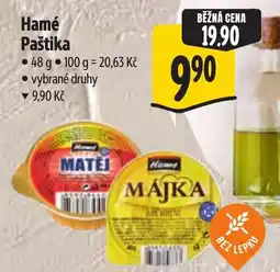 Albert Hamé Paštika nabídka